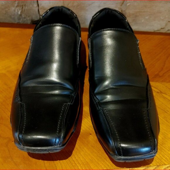 Steve Madden Black Men's Sz 9 Loafer Driving Shoe Vegan Leather Grippy Sole - Picture 4 of 6